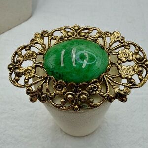 Vintage Czech Glass brooch